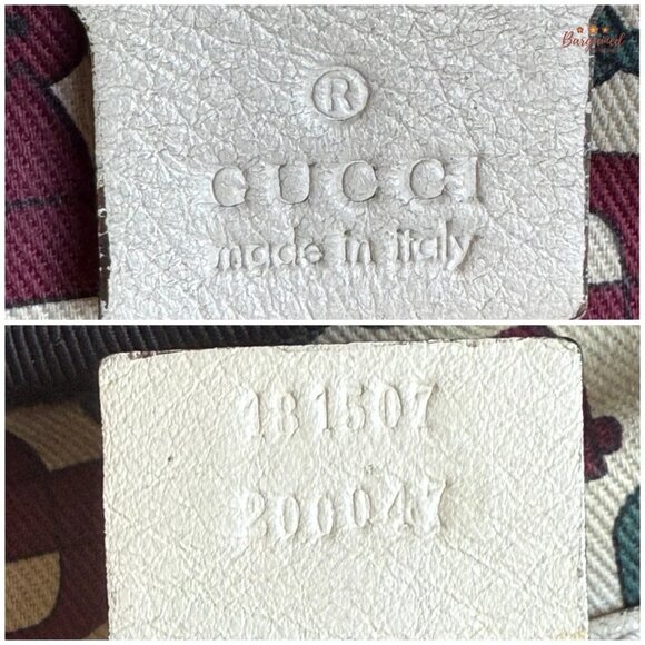 Authentic GUCCI Cream Leather Guccissima Signoria Medium Dome Satchel Bag - Picture 10 of 15